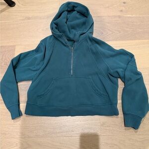 lululemon athletica Teal Half-Zip Hoodie